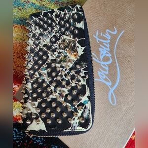 Authentic Christian Louboutin Panettone Spiked Wallet